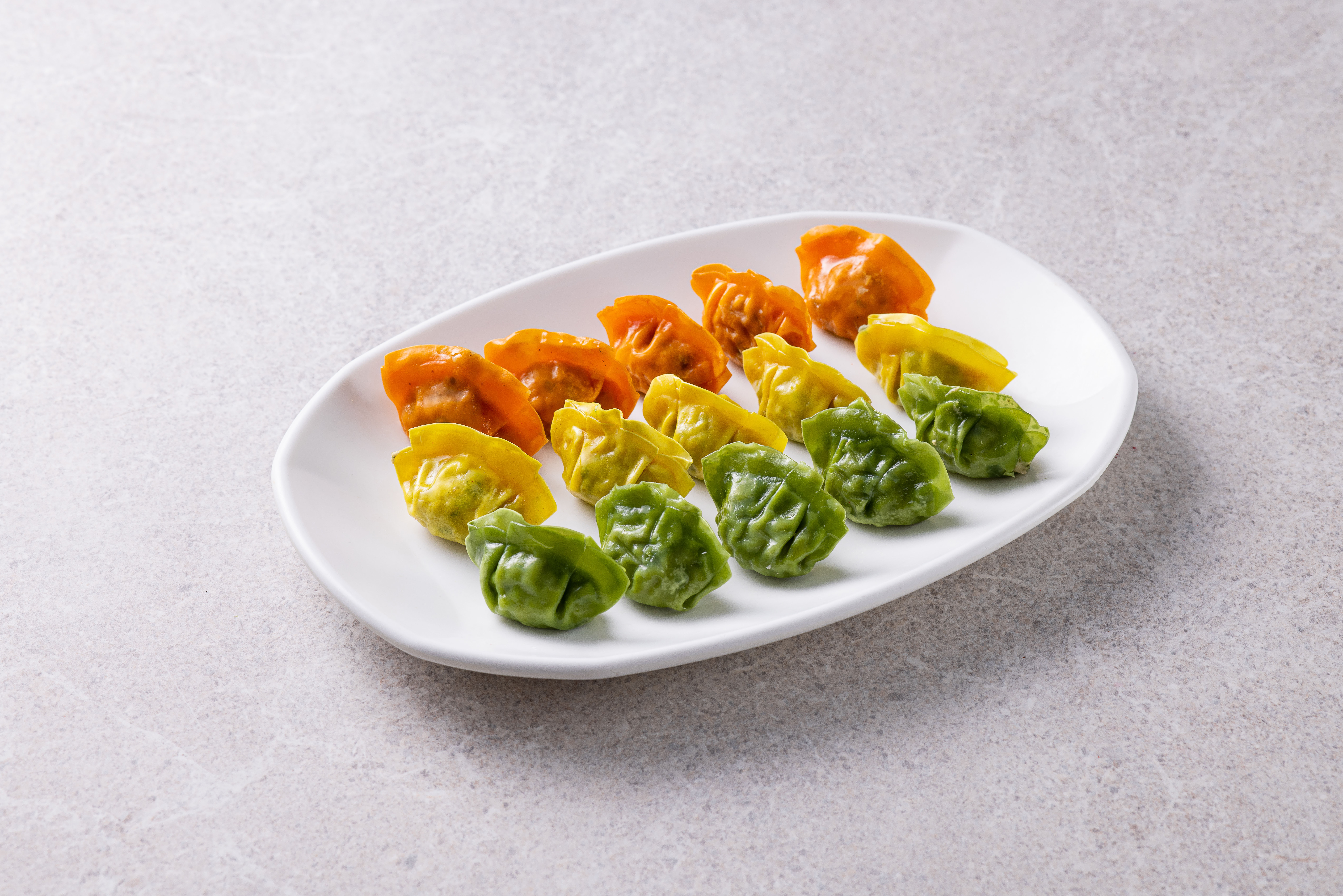 칼라물만두 (사리)
