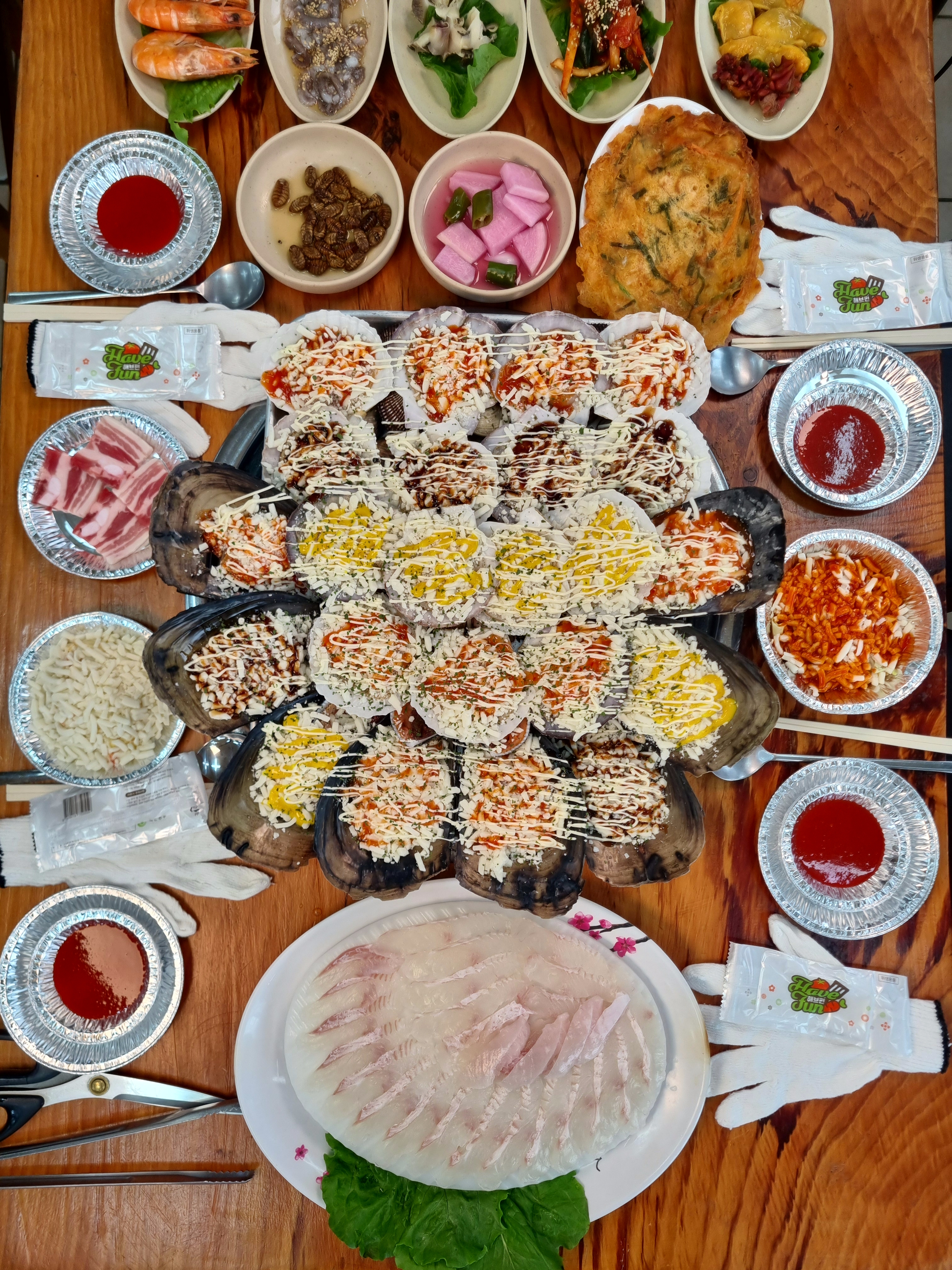 진주빛조개구이