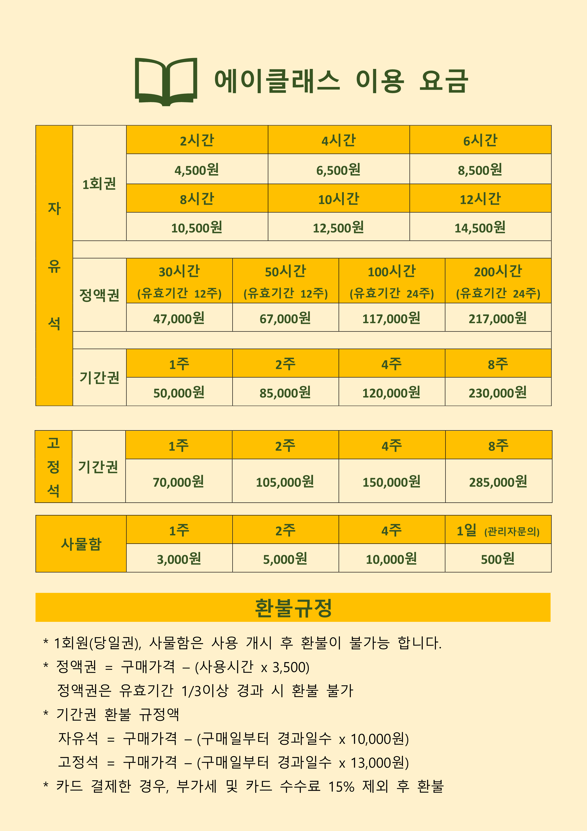에이클래스스터디카페 외도점