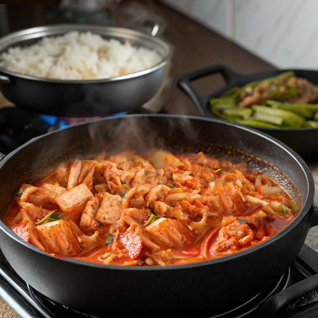 점심특선✨돼지듬뿍 김치찌개와 솥밥세트