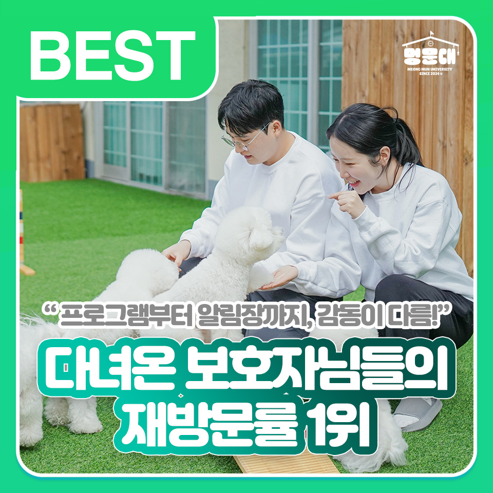 멍문대 애견유치원&애견호텔 대표 이미지