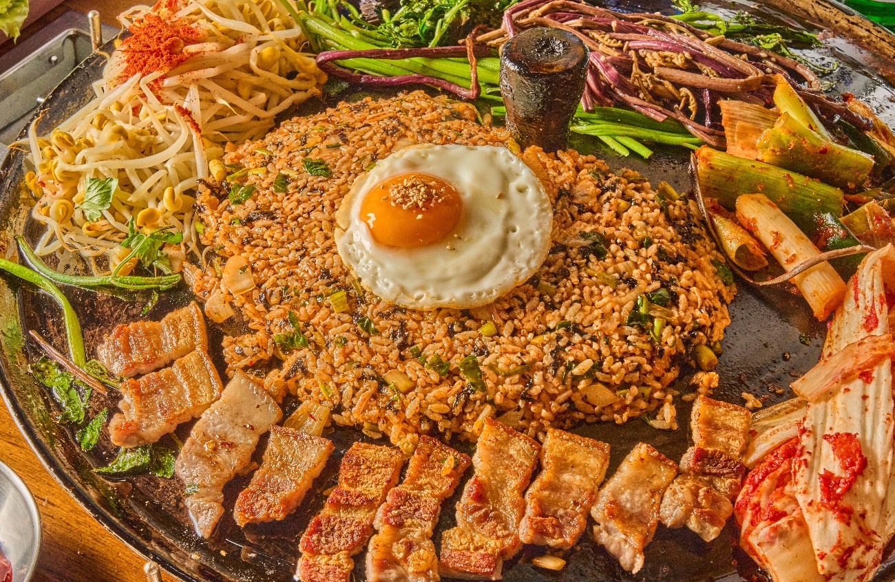 미나리고사리솥뚜껑삼겹살