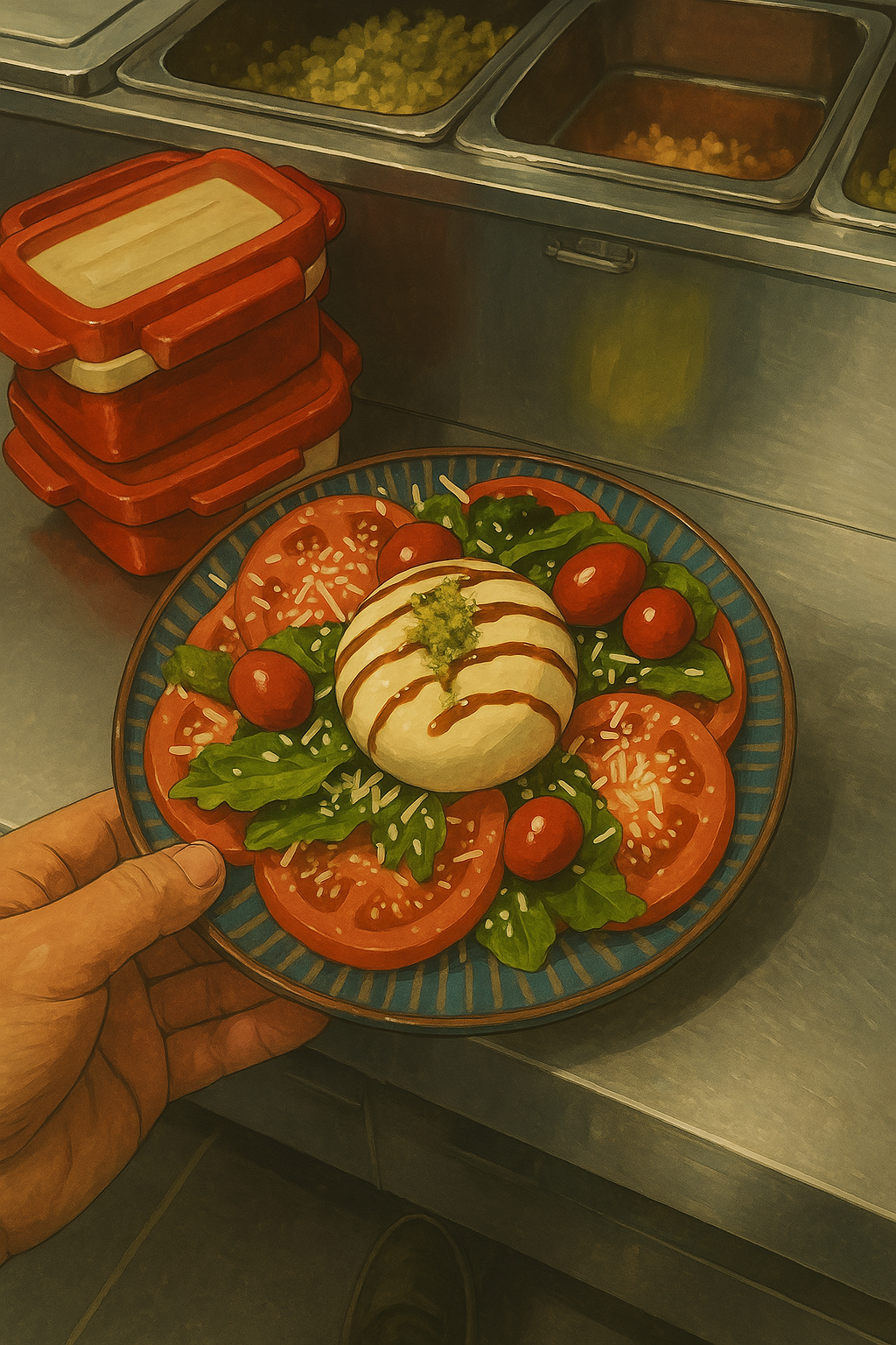 Burrata Cheese Caprese Salad