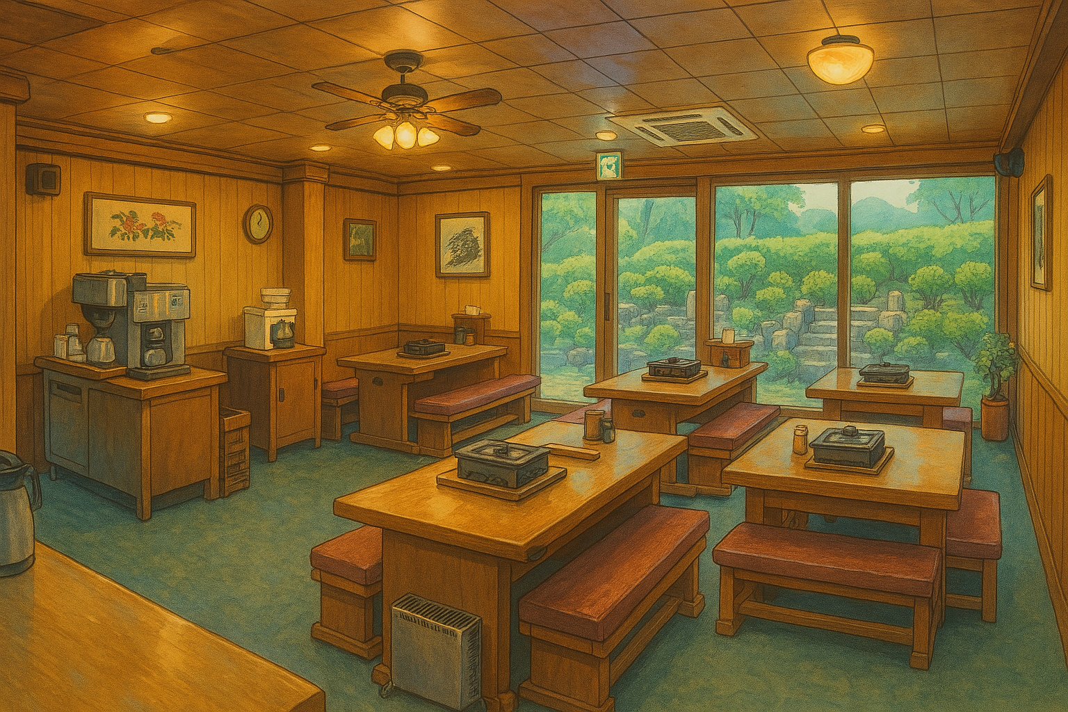 산월숯불갈비 내부 또는 관련 모습