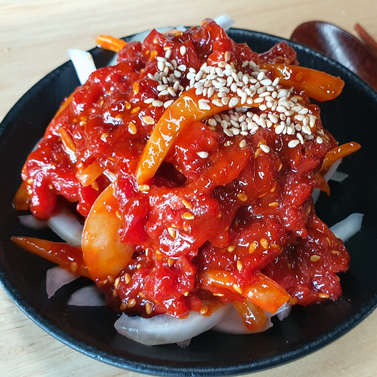 Seasoned Hanwoo beef tartare