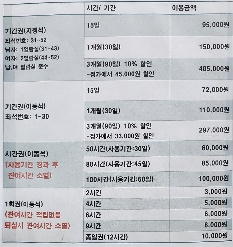 두드림태장독서실