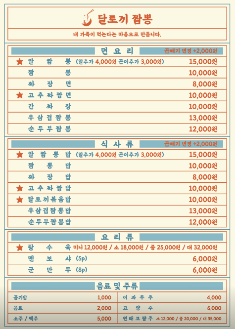 달토끼짬뽕 아산테크노밸리점