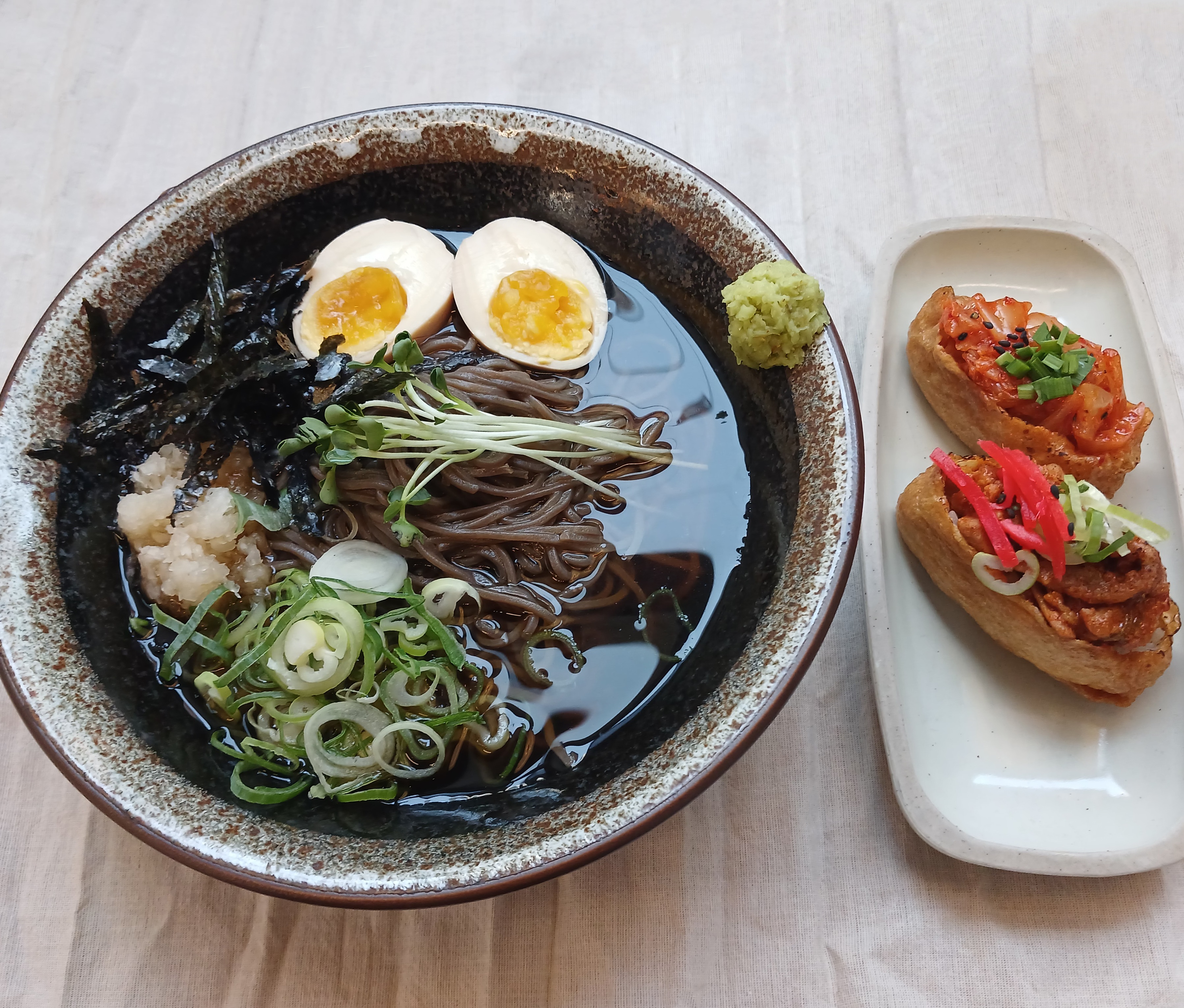 찰떡 궁합, 냉모밀&유부초밥