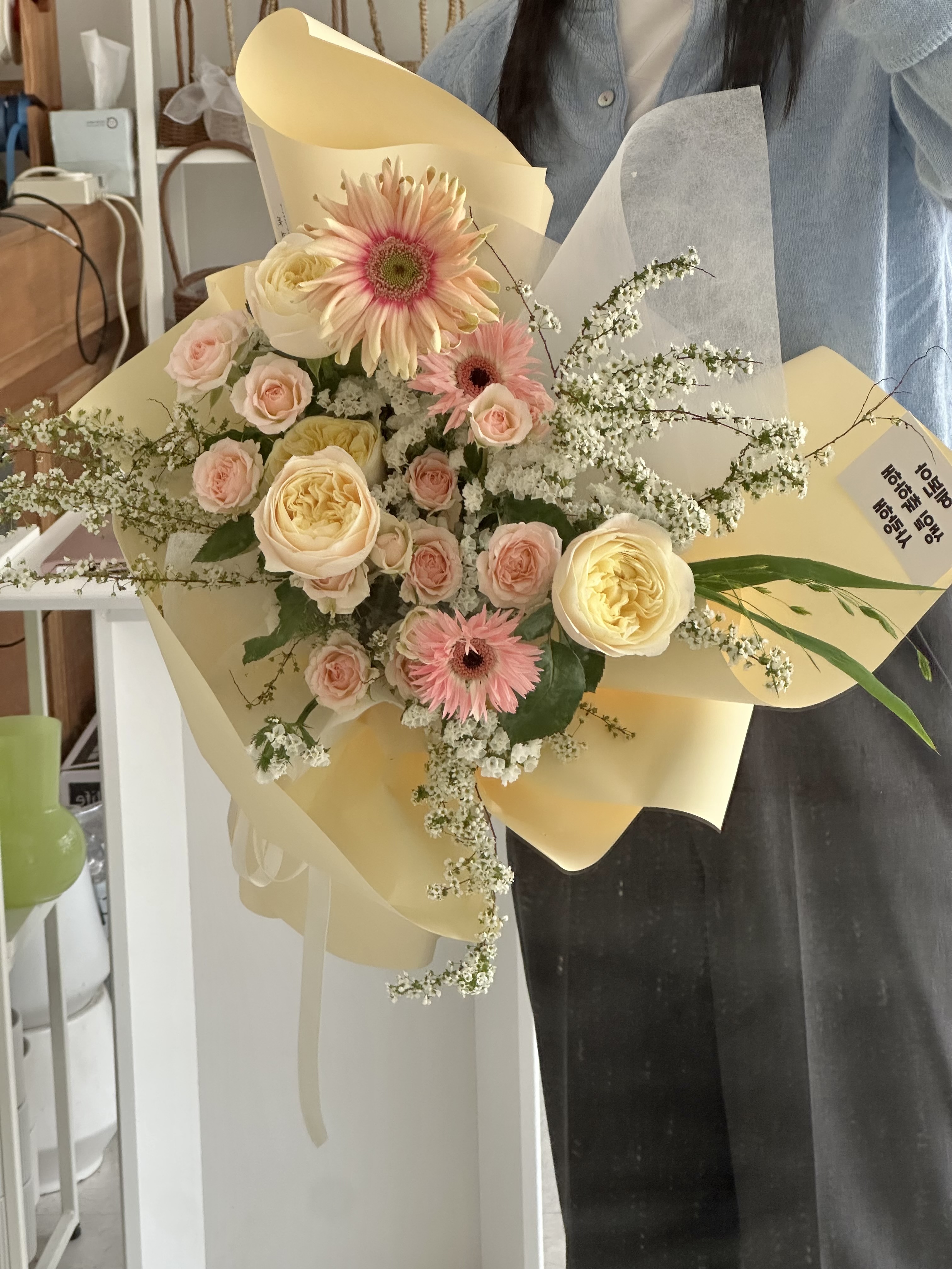 꽃, 결 내부 또는 관련 모습