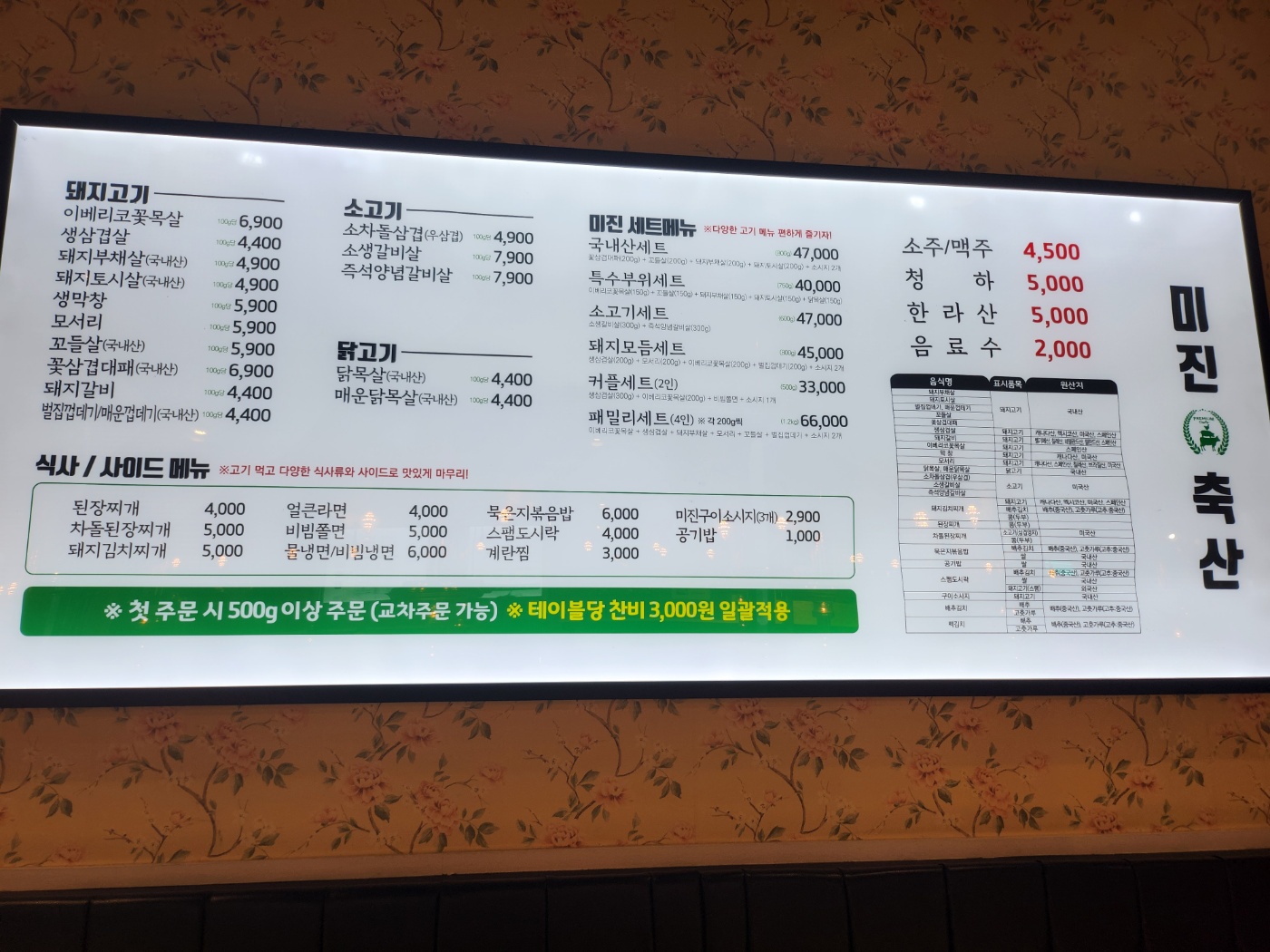 미진축산 용호점