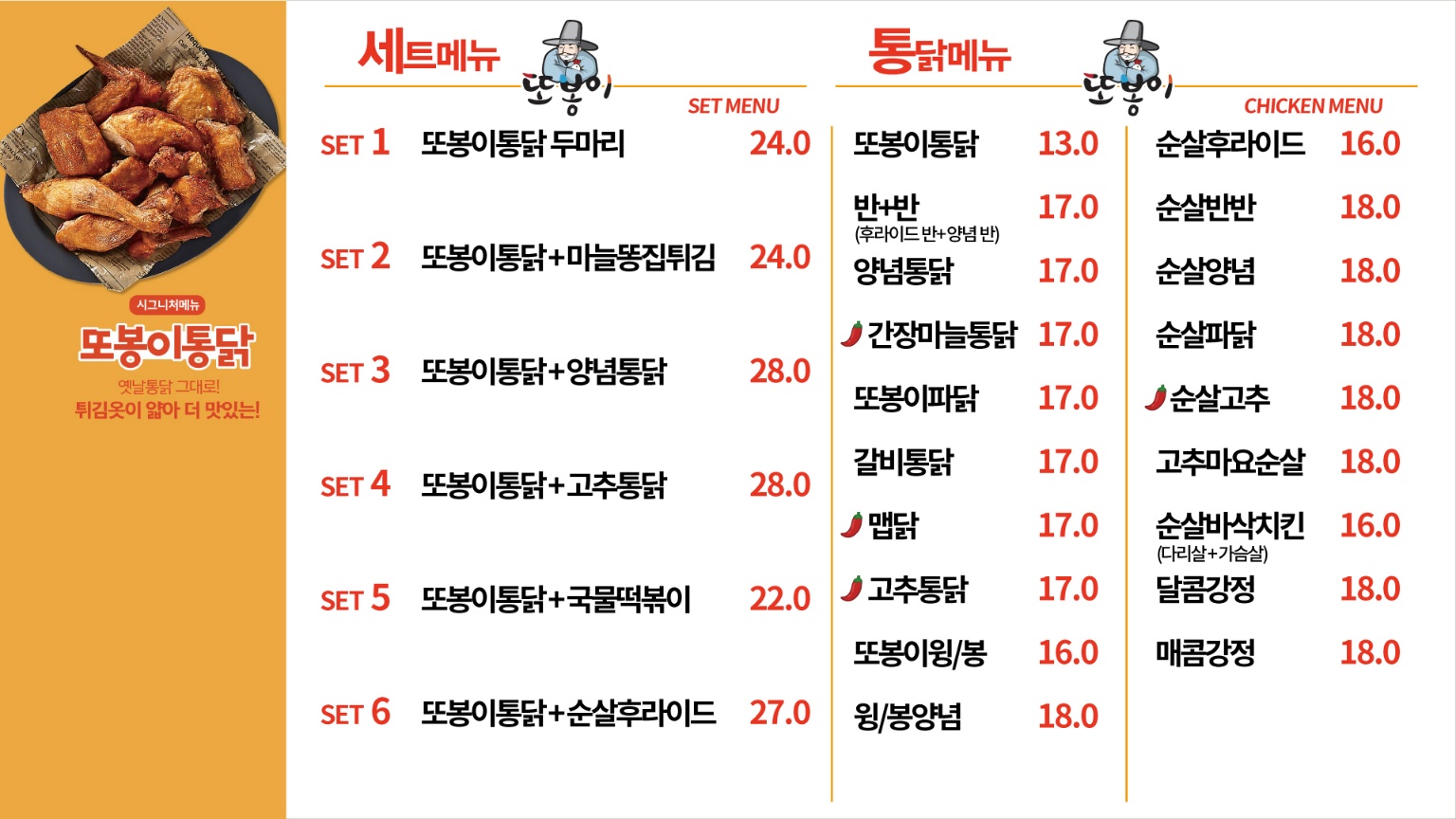 또봉이통닭 강원원주기업도시점
