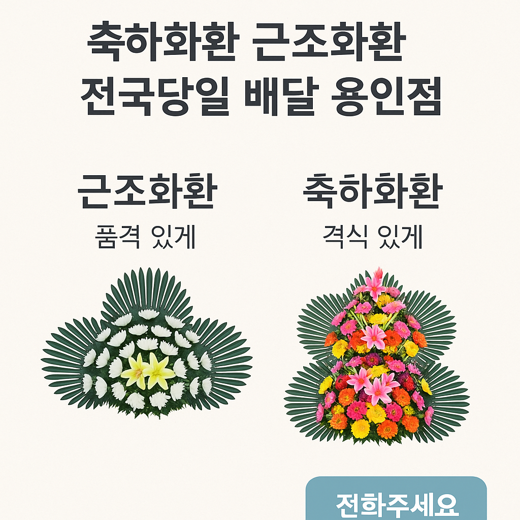 축하화환근조화환전국당일배달 용인점