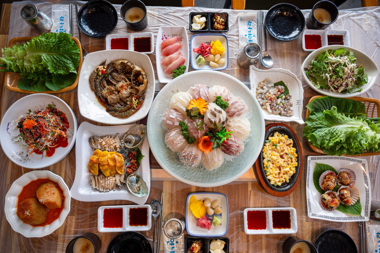 진도횟집 바다향 본점 전라 애견맛집