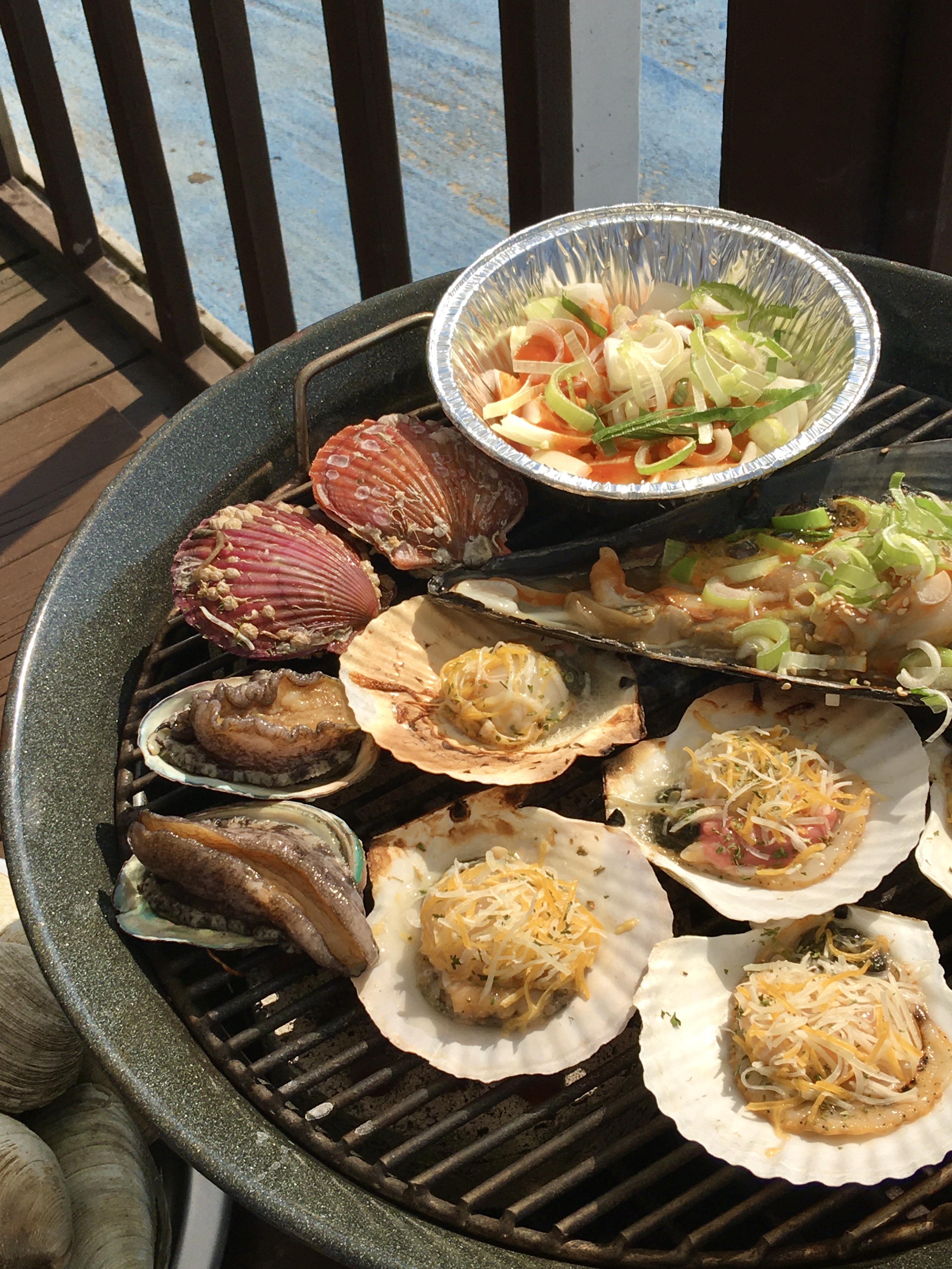모듬 조개구이 중