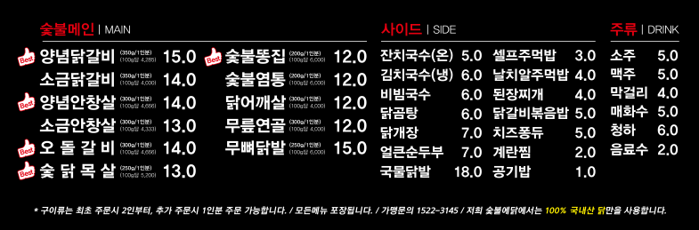 숯불에닭 울산달동점