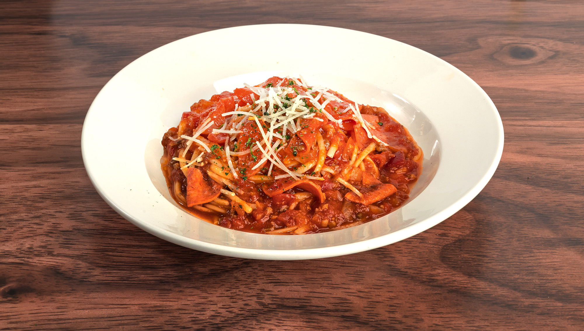 토마토 페퍼로니 파스타
