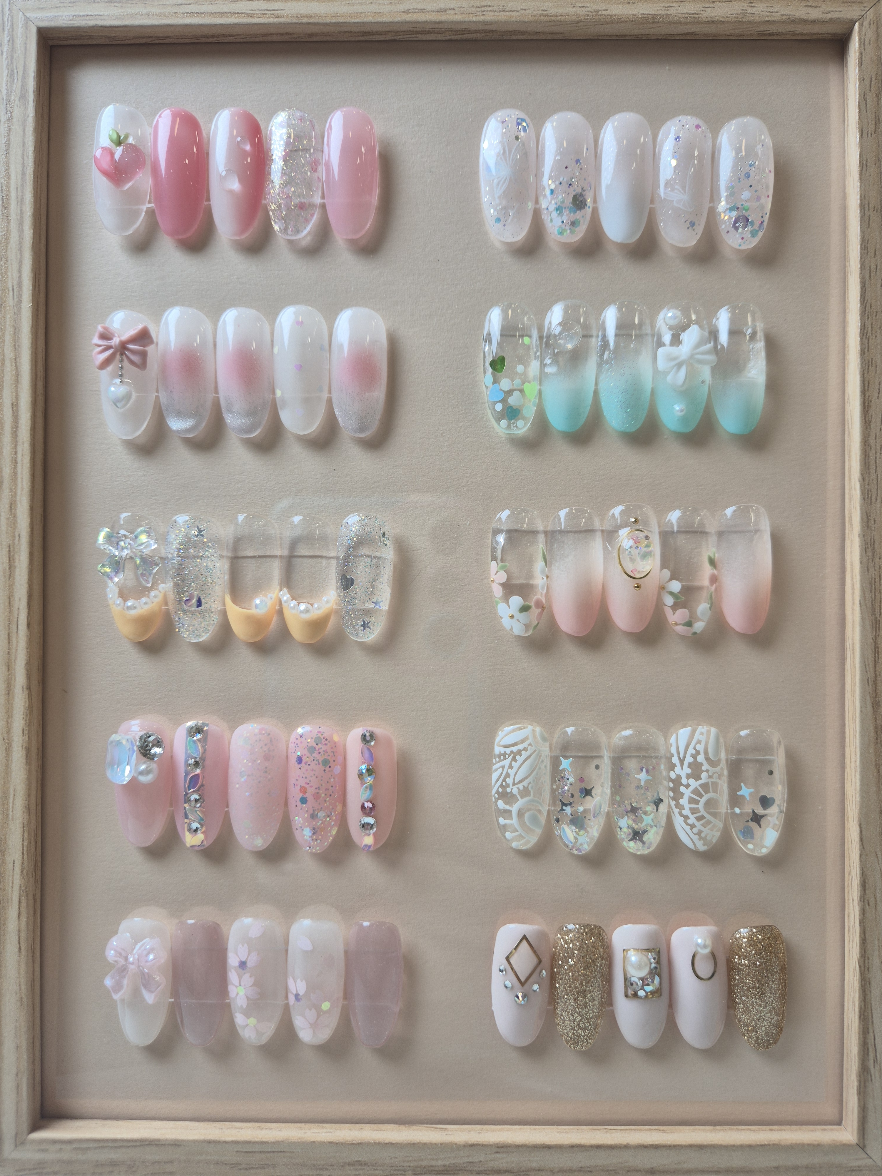 네일테라피 내부 또는 관련 모습