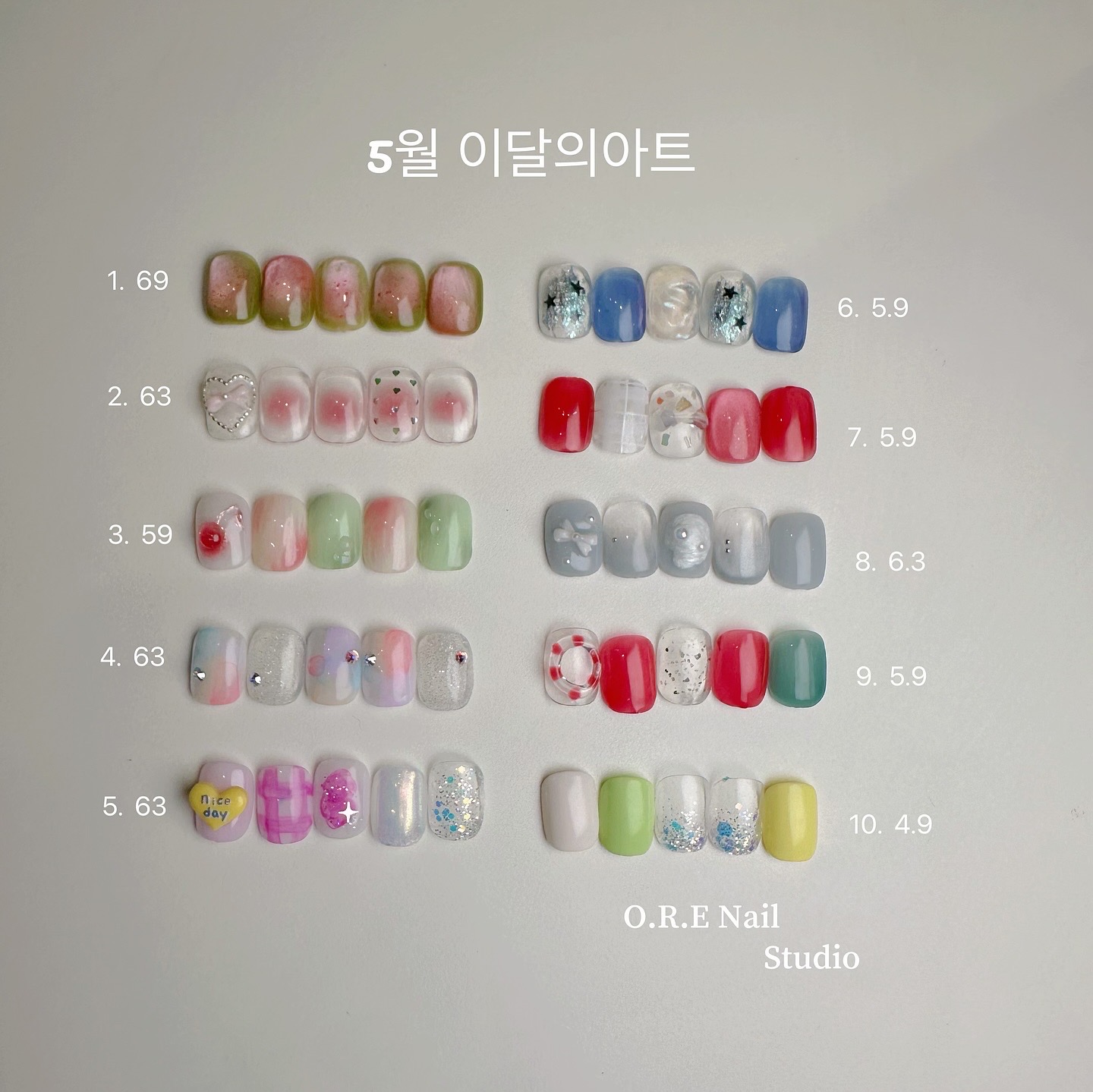 오레네일 스튜디오 길동점 내부 또는 관련 모습