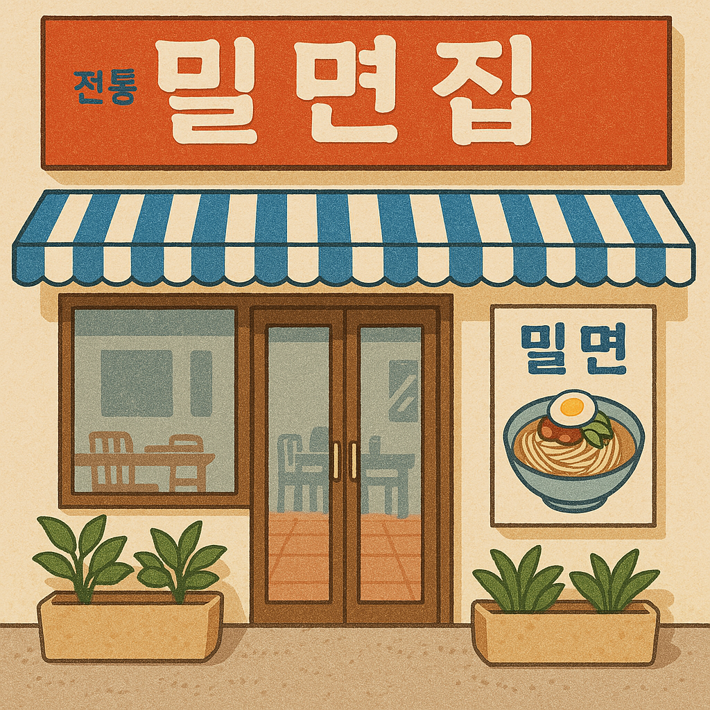 왕밀면냉면 중앙동점