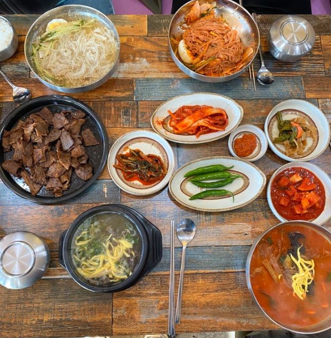완주 봉동 최가네 숯불고기 냉면