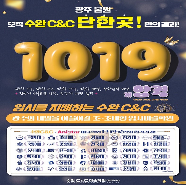 씨앤씨 . 애니스타미술학원 수완점