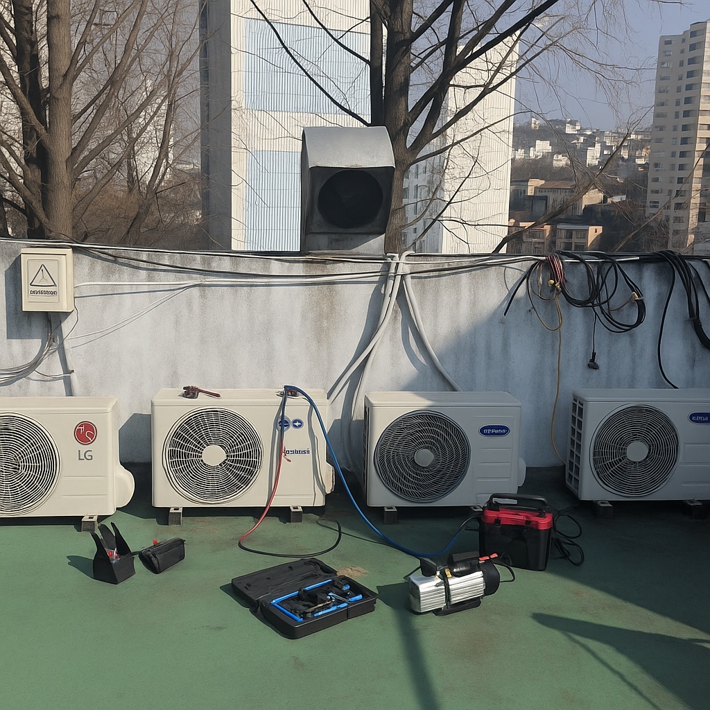 신나는 에어컨 가스충전 냉매충전