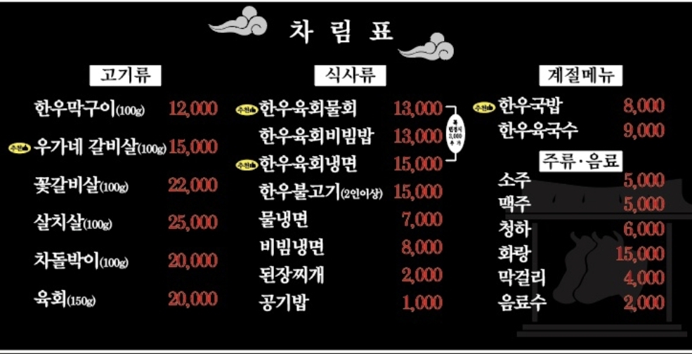 우가네 숯불한우