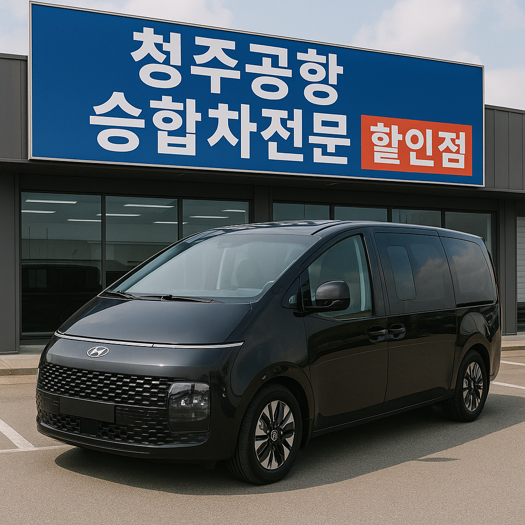 청주공항렌트카 승합차전문 할인점