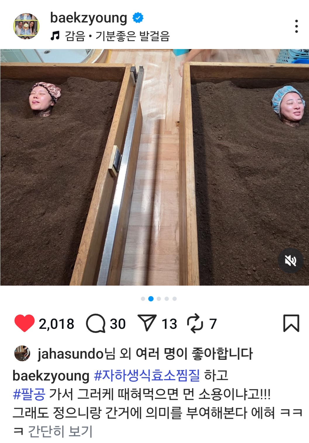 자하생식 효소찜질