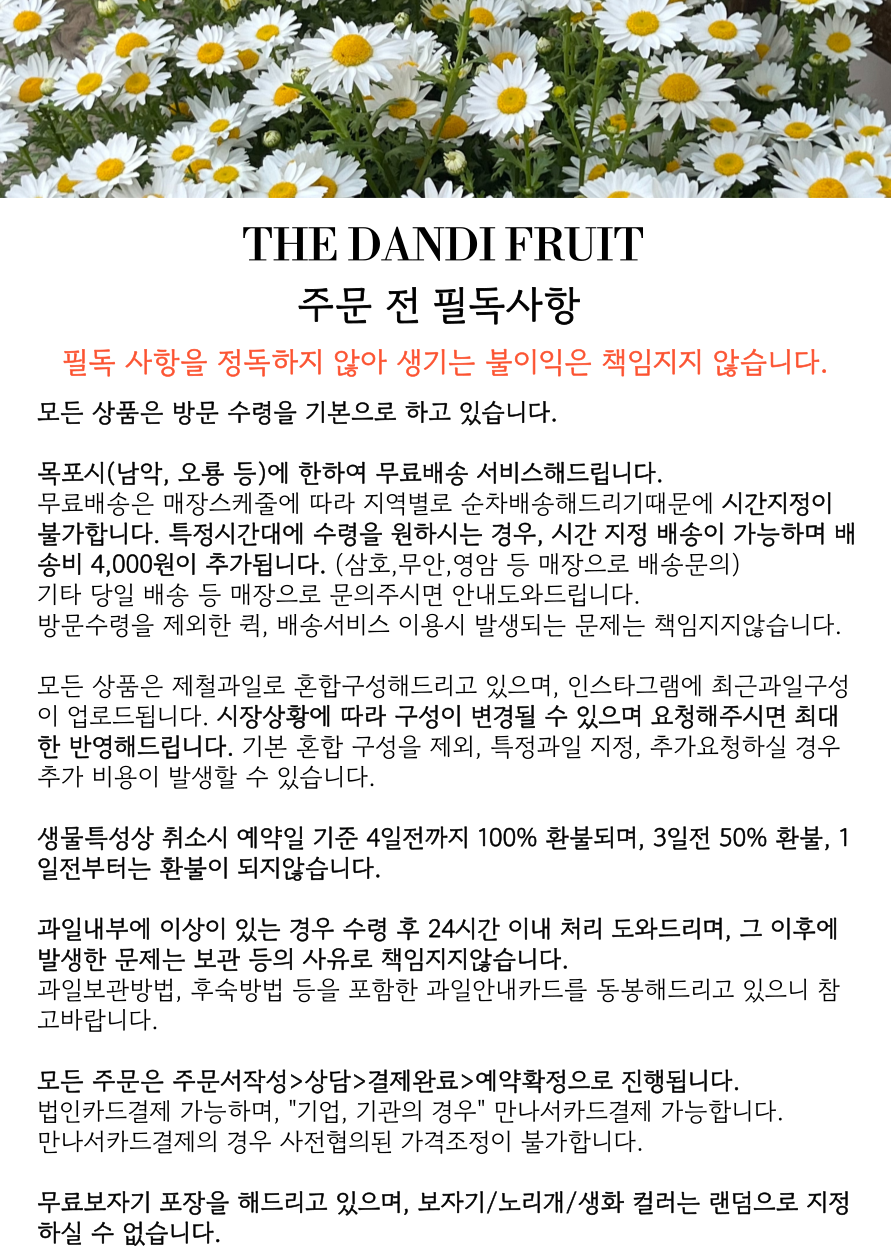더 단디 과일바구니&컵과일