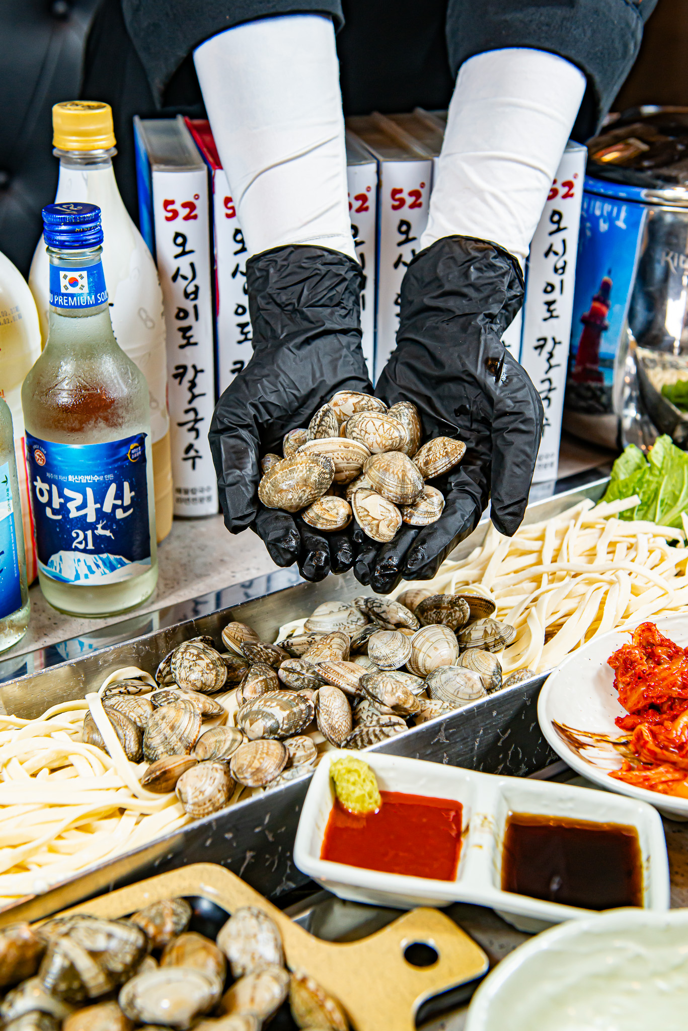생바지락통칼국수