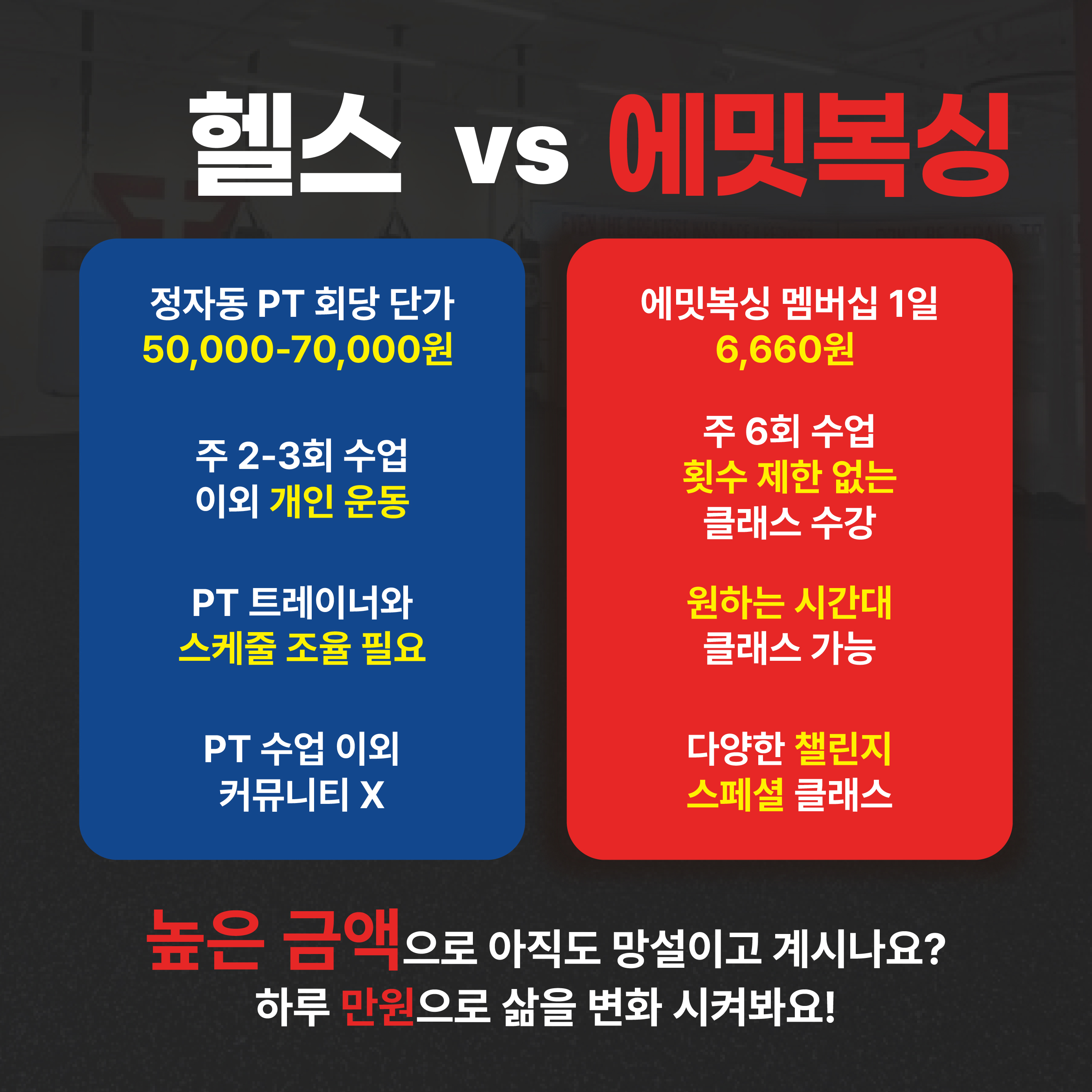 경기도 성남시 분당구 복싱체육관 에밋 복싱 내부 모습 3