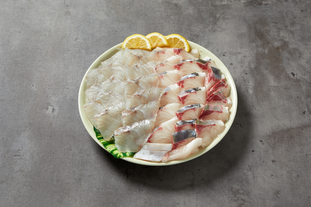 Grilled Horse Mackerel + Sea Bass