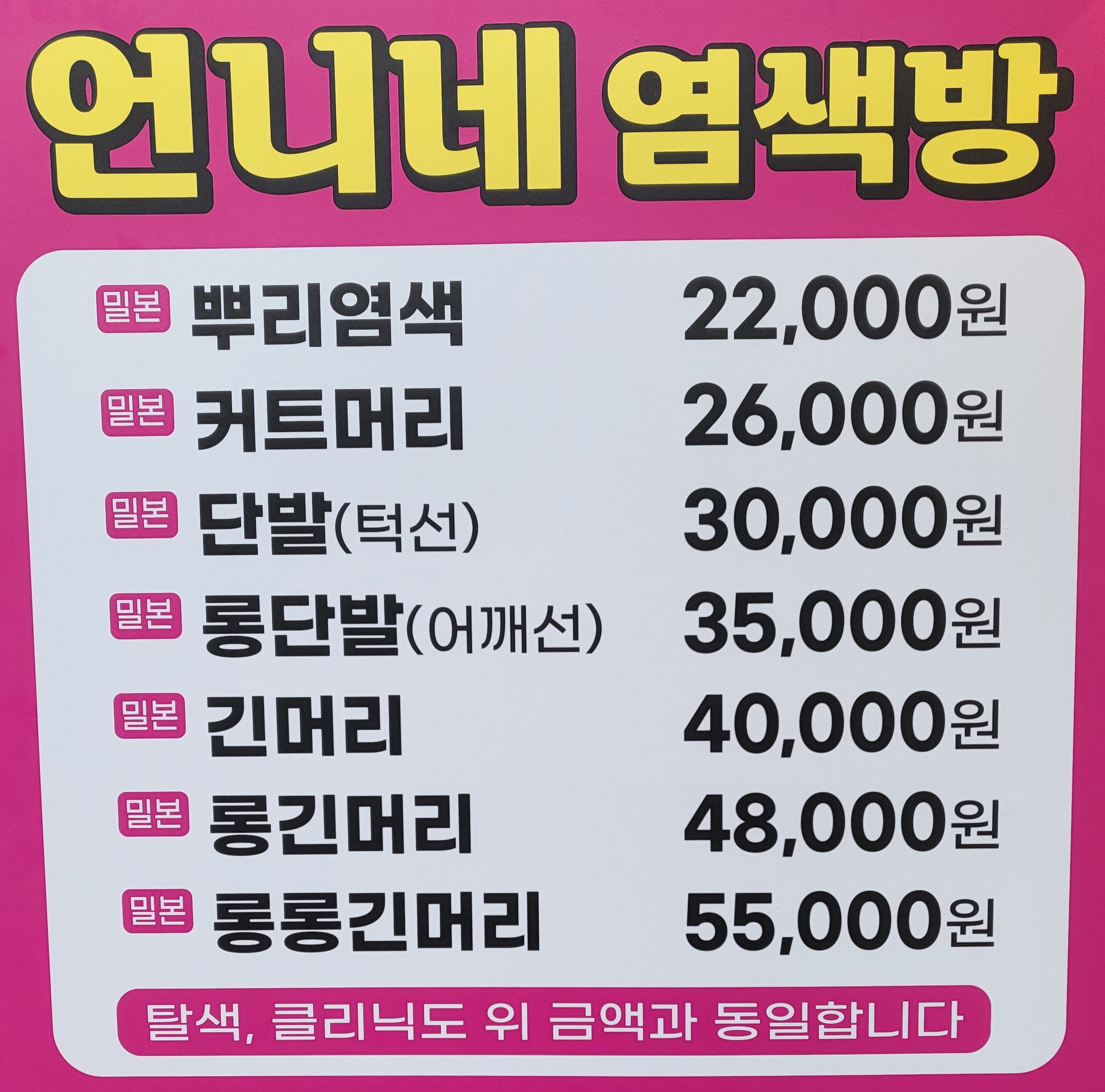 언니네 염색방