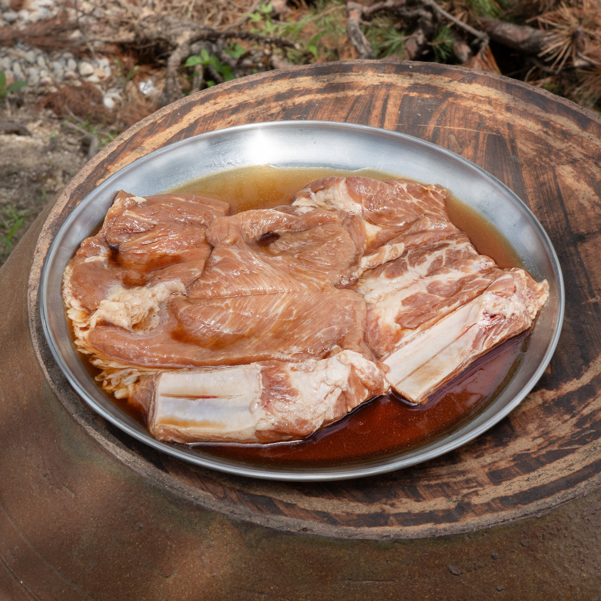 누룩 양념 돼지갈비목살 250g