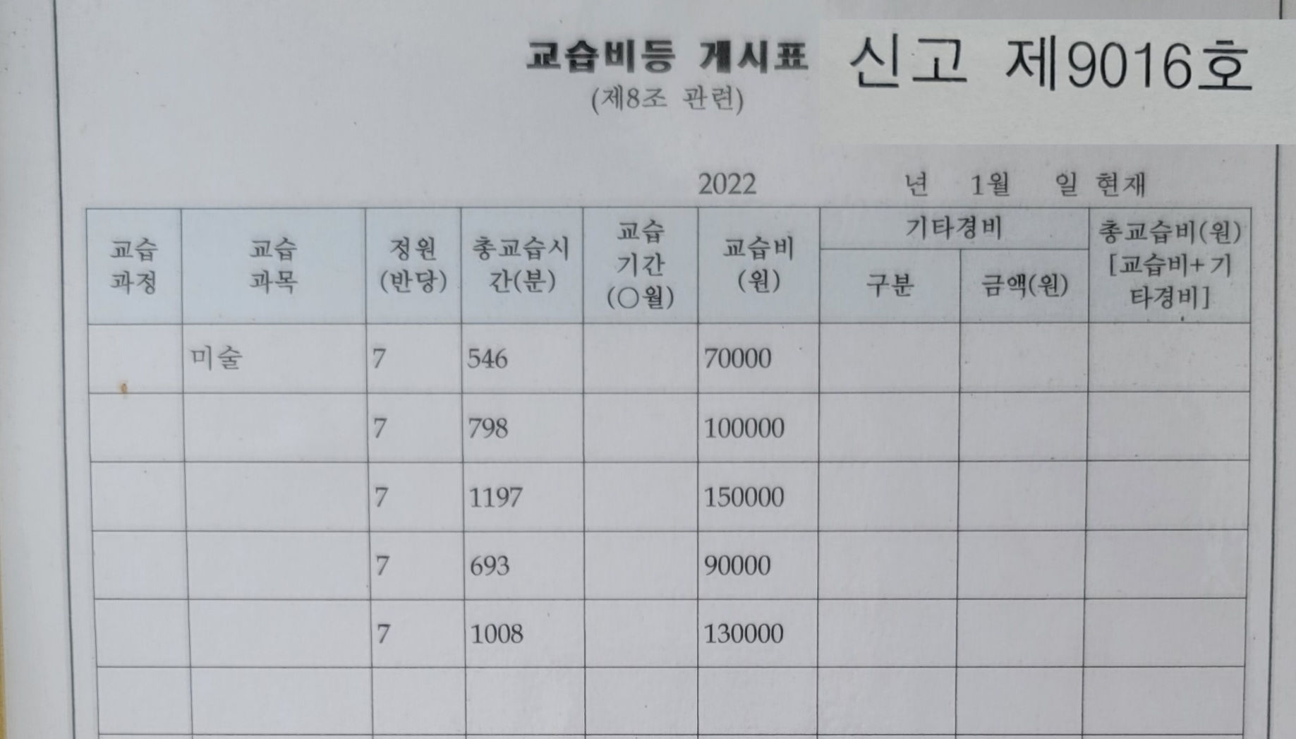 화가마을미술교습소