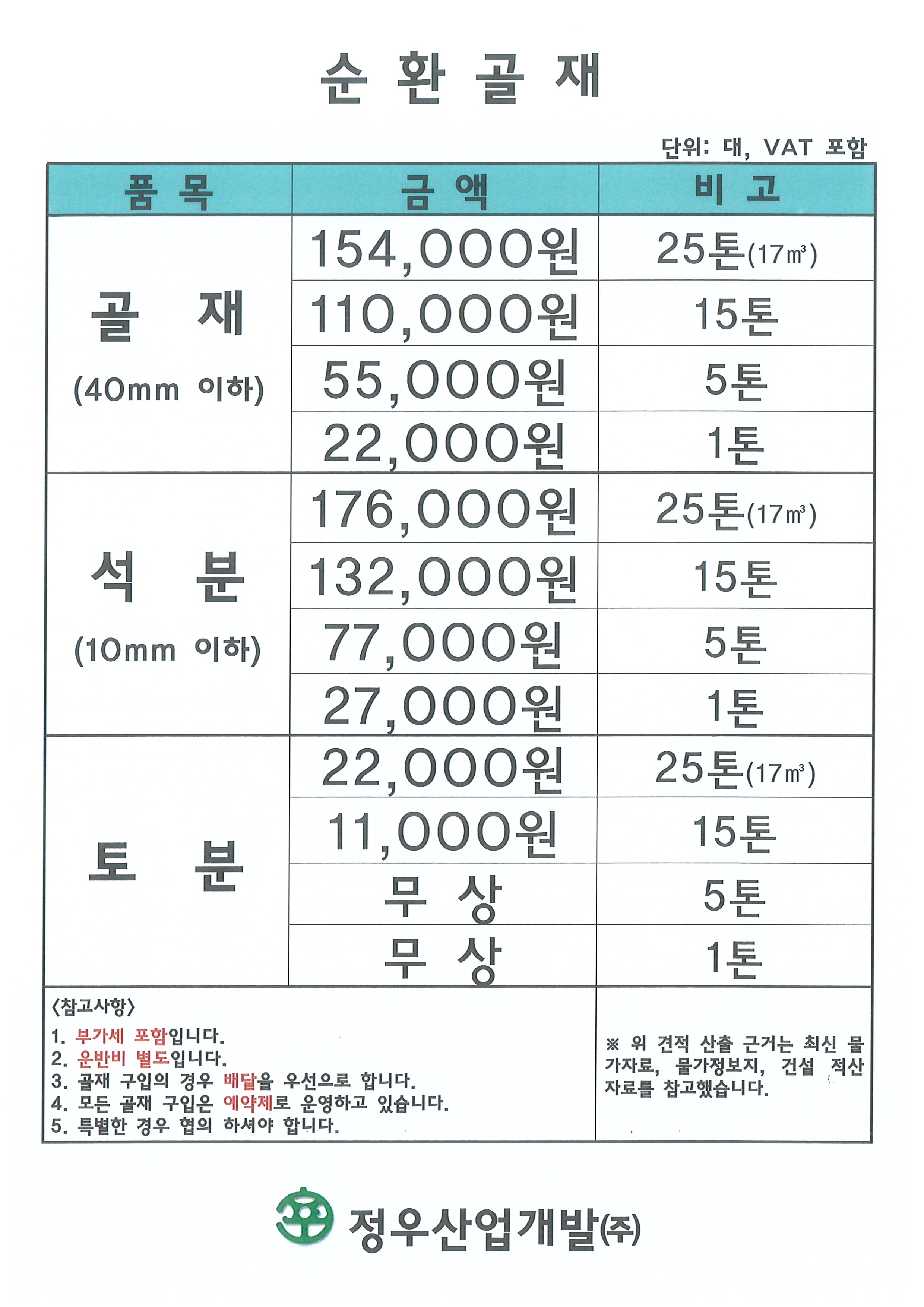 정우산업개발