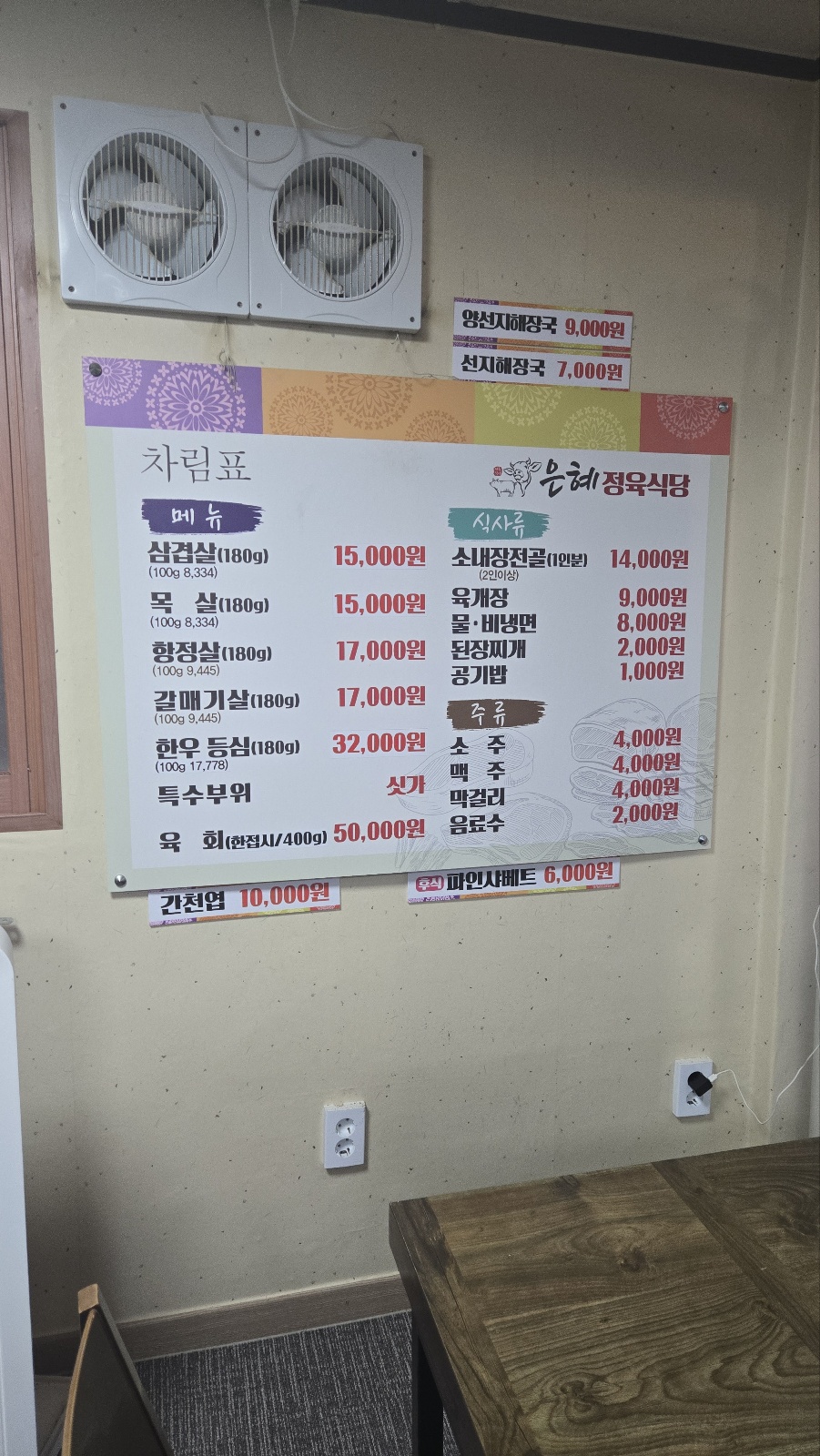 은혜정육식당