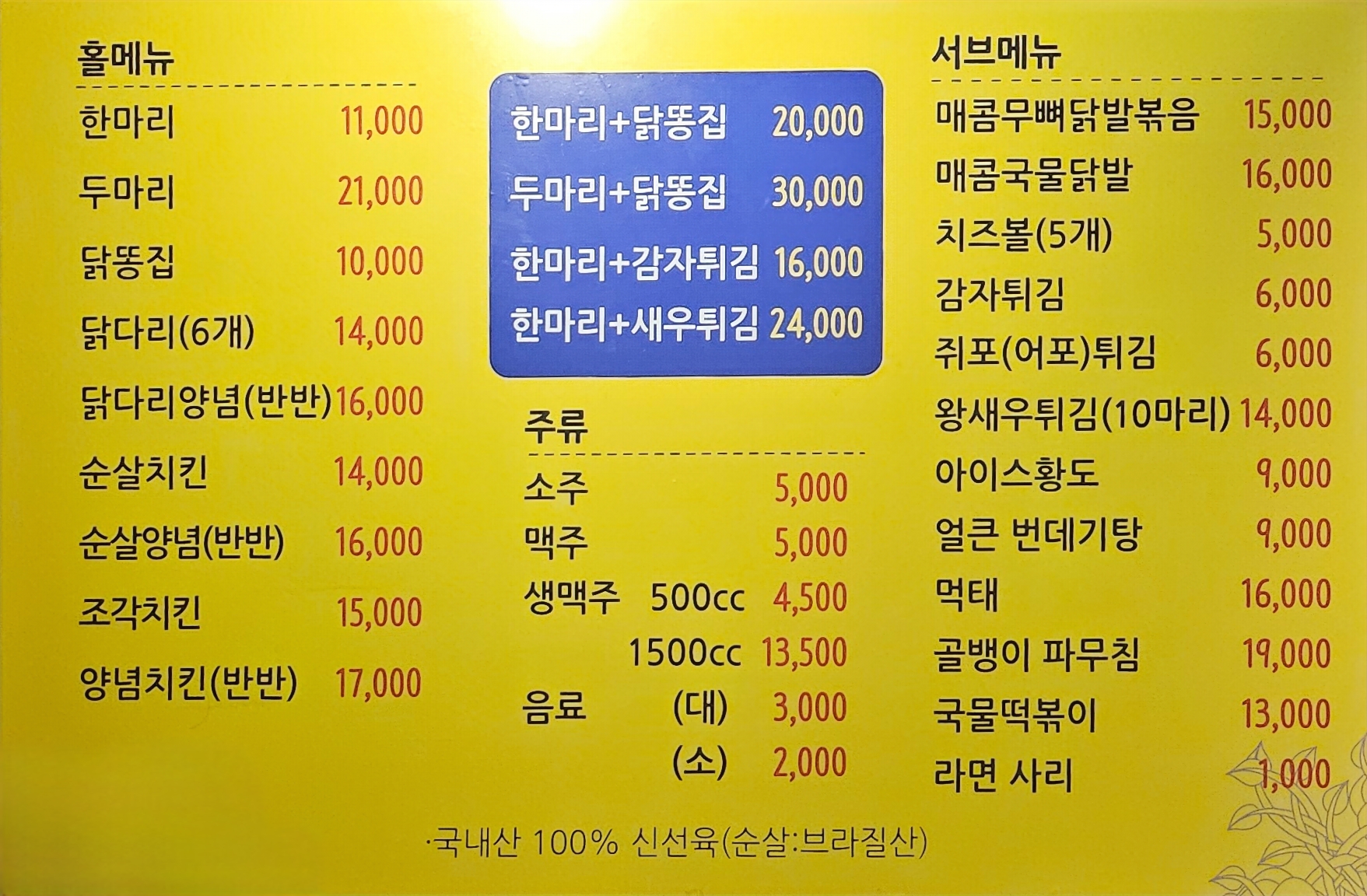 옛날통닭 금곡점