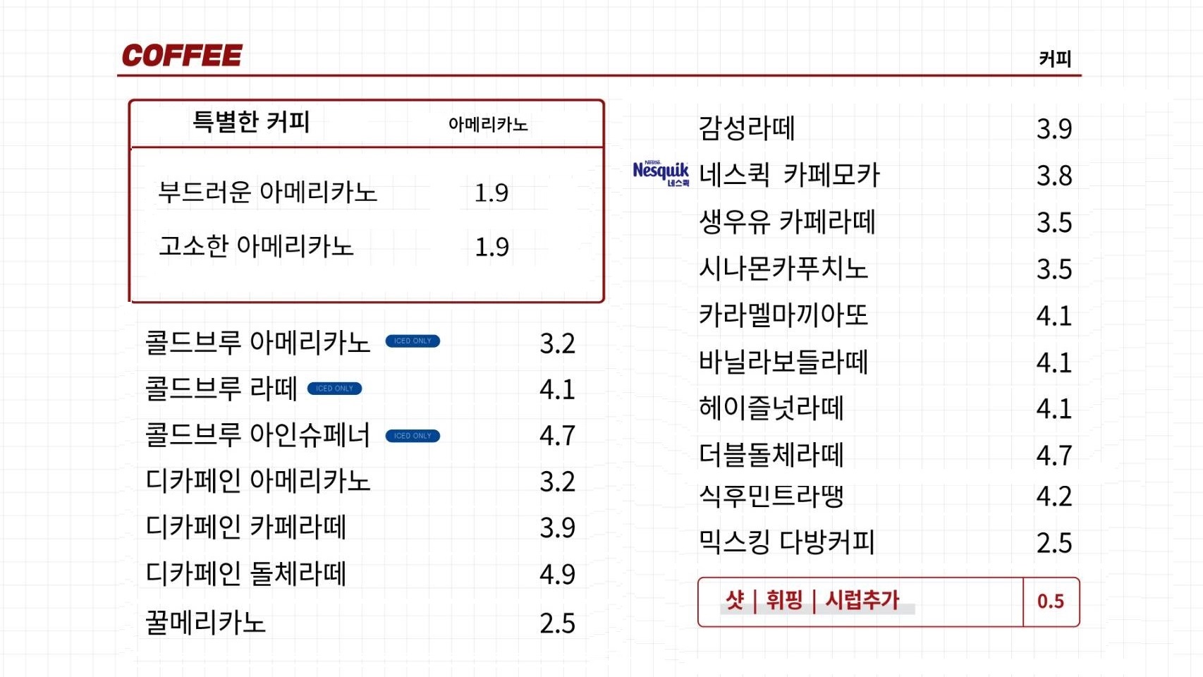 감성커피 구리토평점