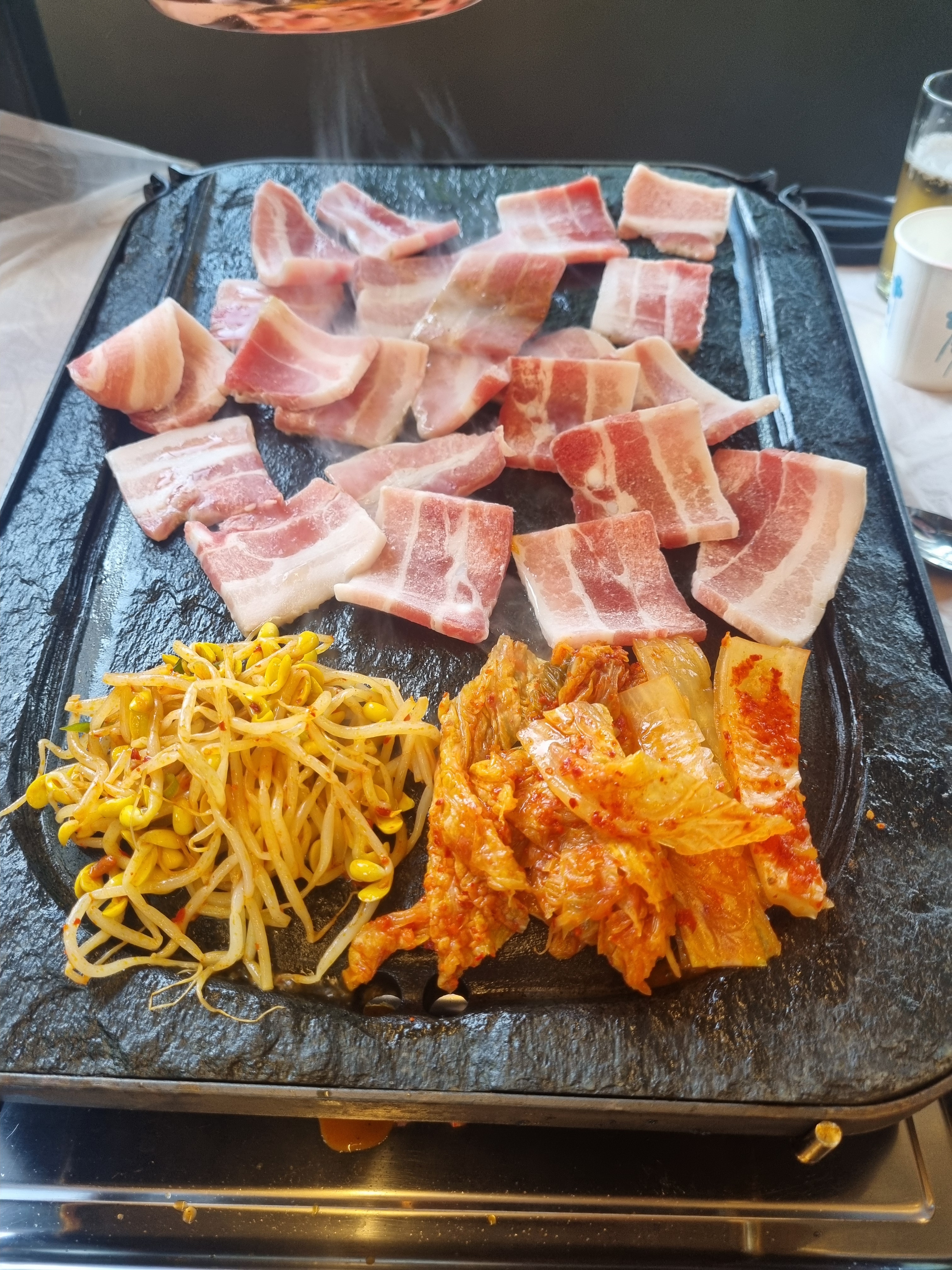 자연석돌구이 옥천판석