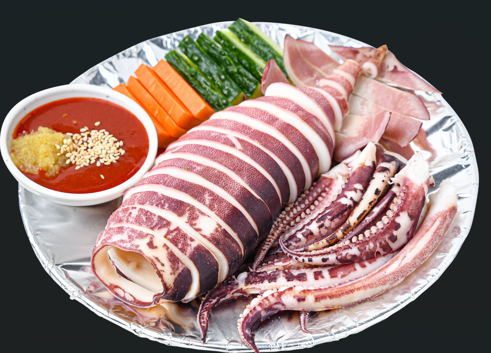 통오징어숙회
