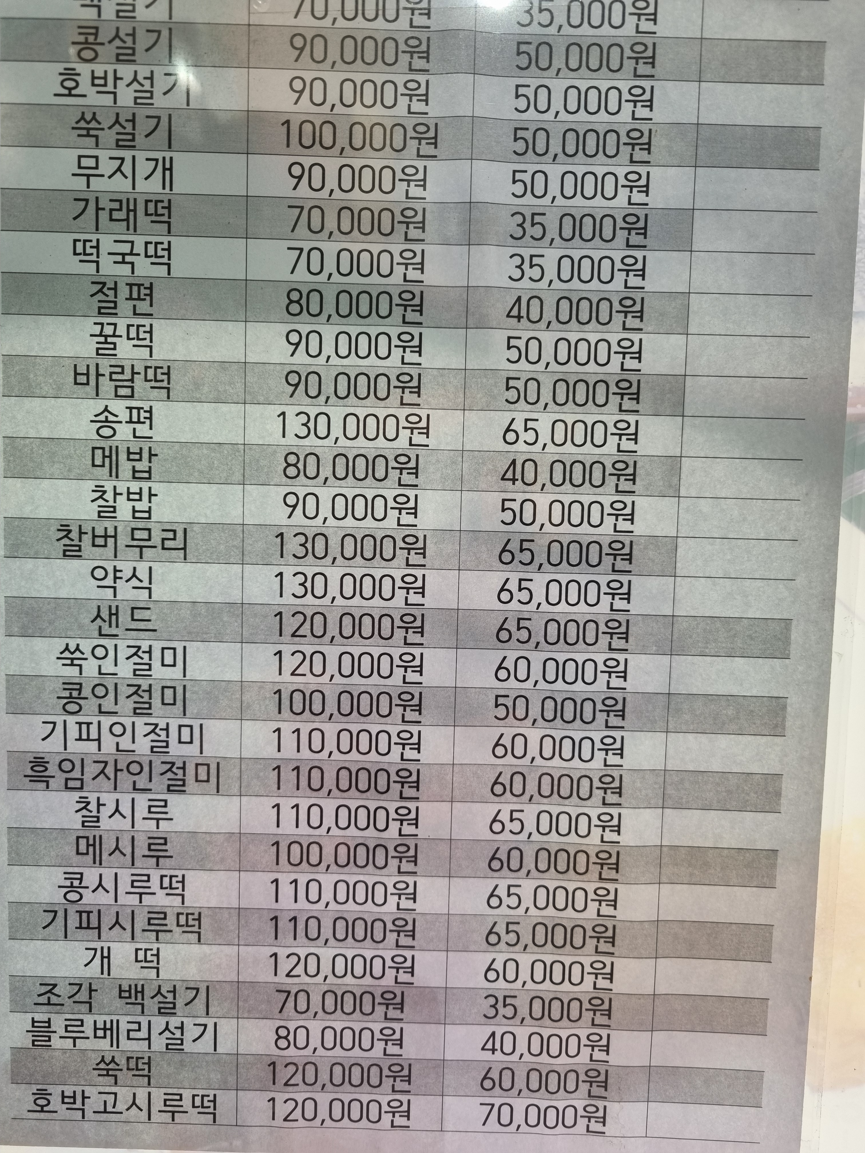 수락산떡집