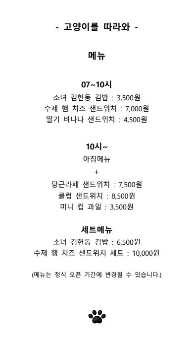 고양이를따라와