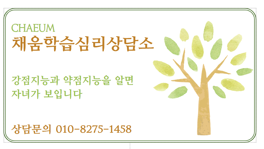 채움학습심리상담소 지능검사
