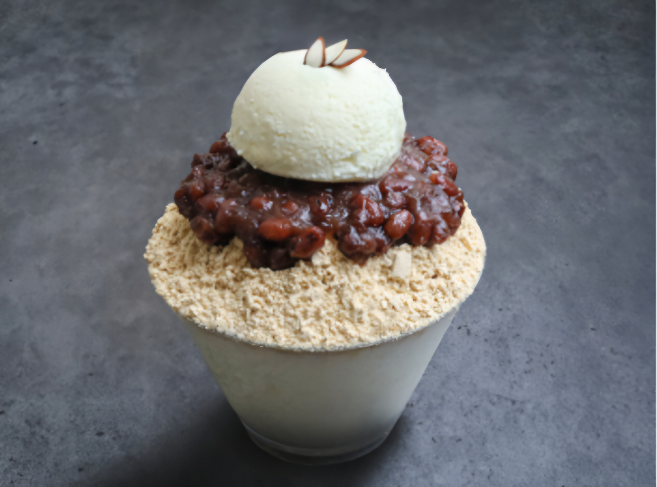 인절미 팥빙수