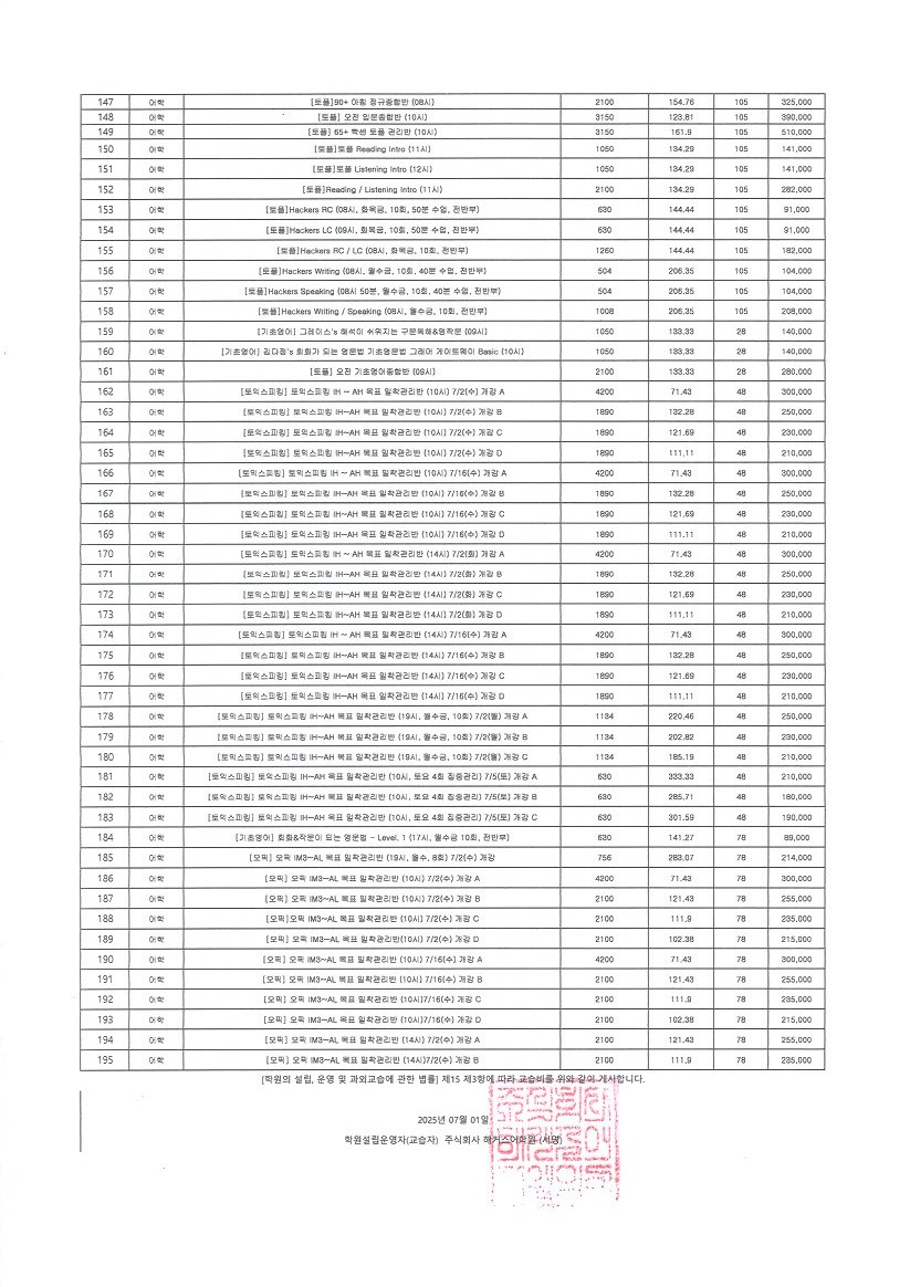 해커스어학원 종로캠퍼스 대표 이미지