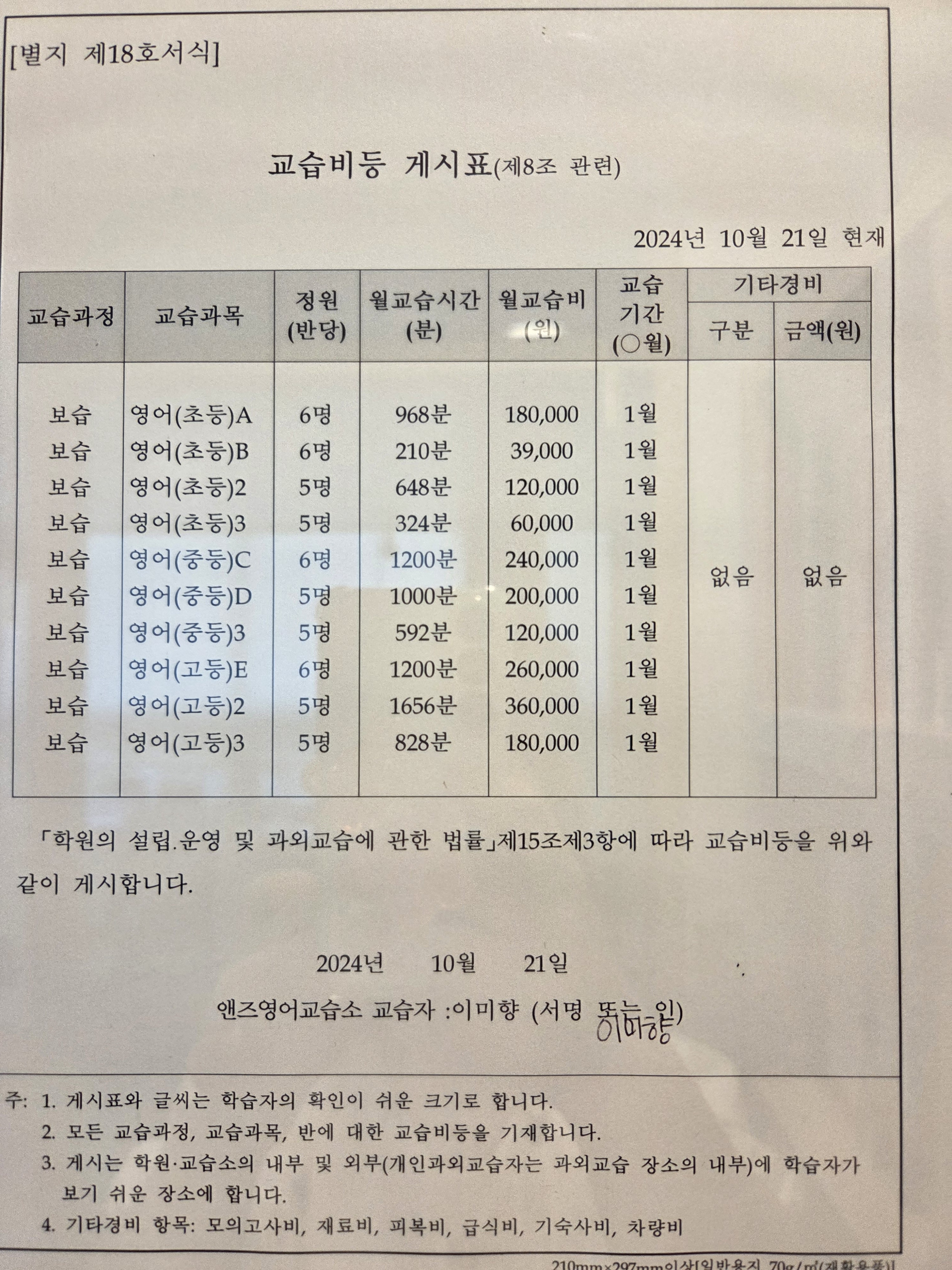 앤즈영어교습소 대표 이미지