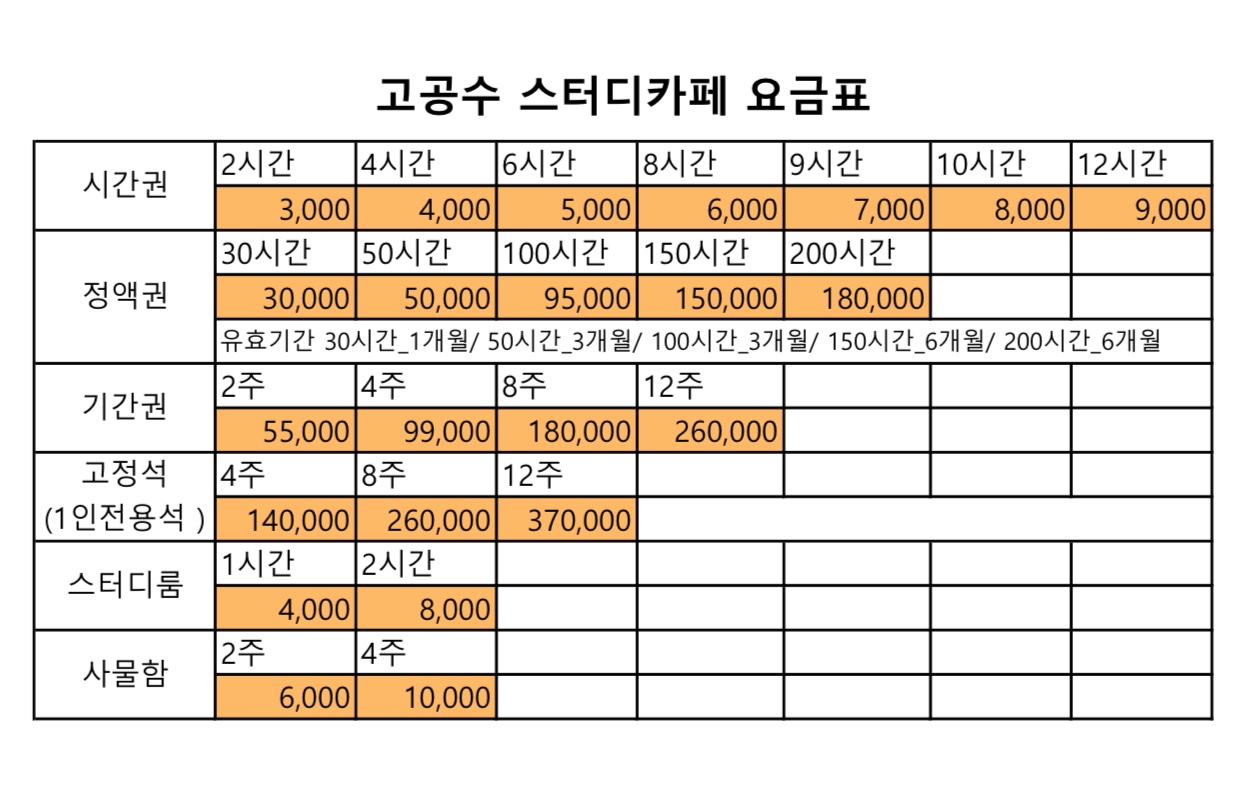 고공수스터디카페 광양용강점 대표이미지