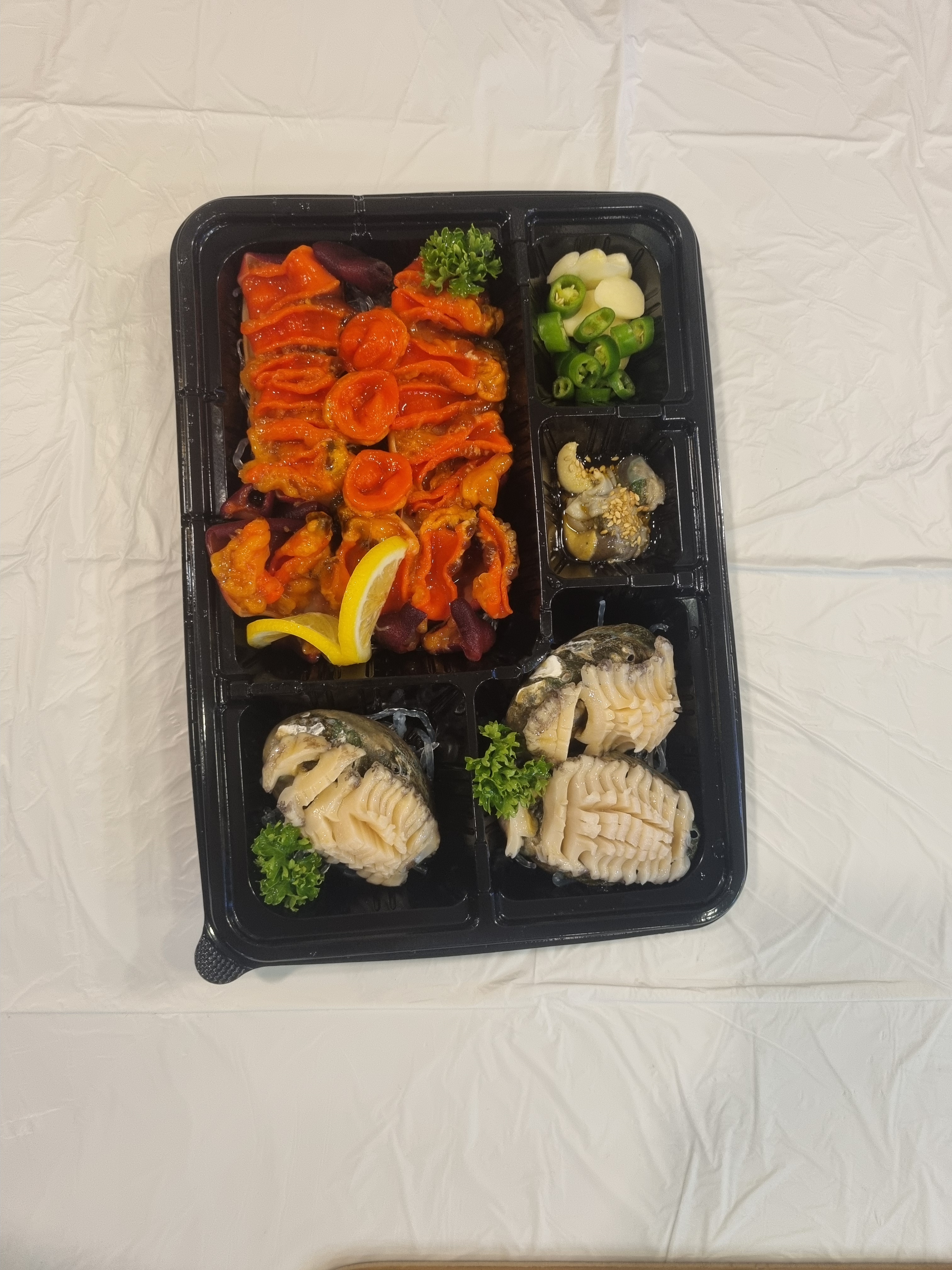 전복+멍게회